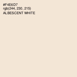 #F4E6D7 - Albescent White Color Image